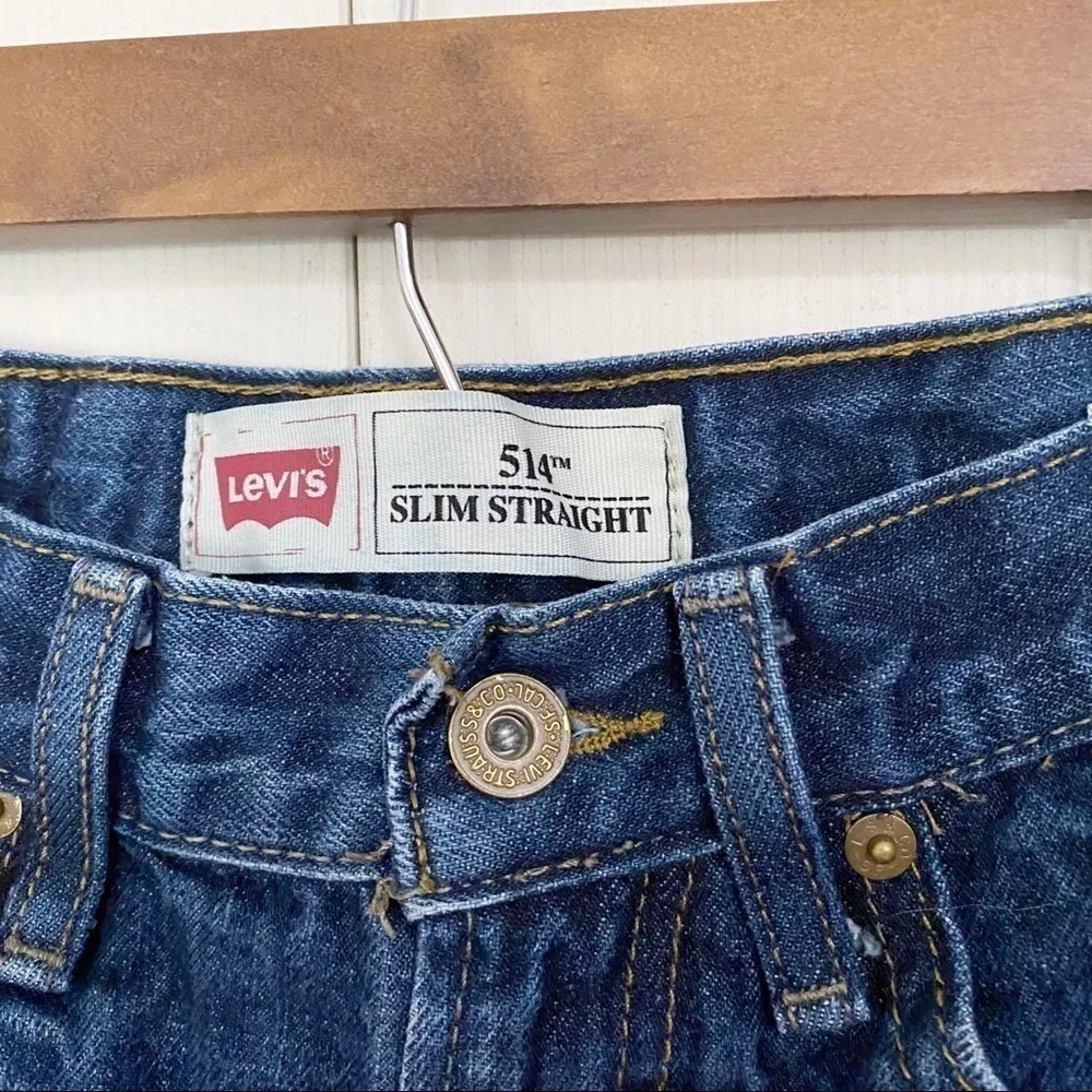 Levi's Boys 514 Straight Leg Denim Blue Jeans